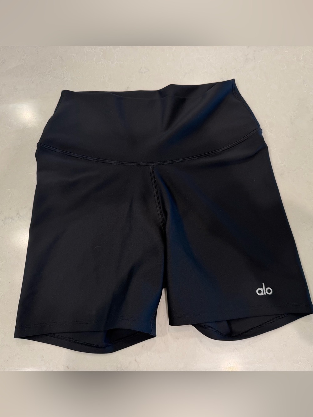 ALO Yoga Black High-Rise Bike Shorts